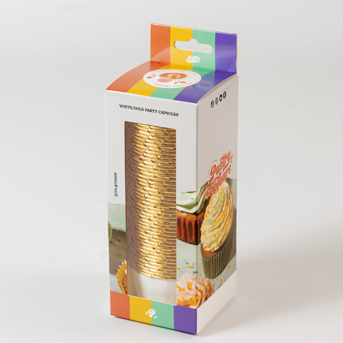 Fiesta White-Gold Capsules Pk/50 - Pastry Colours