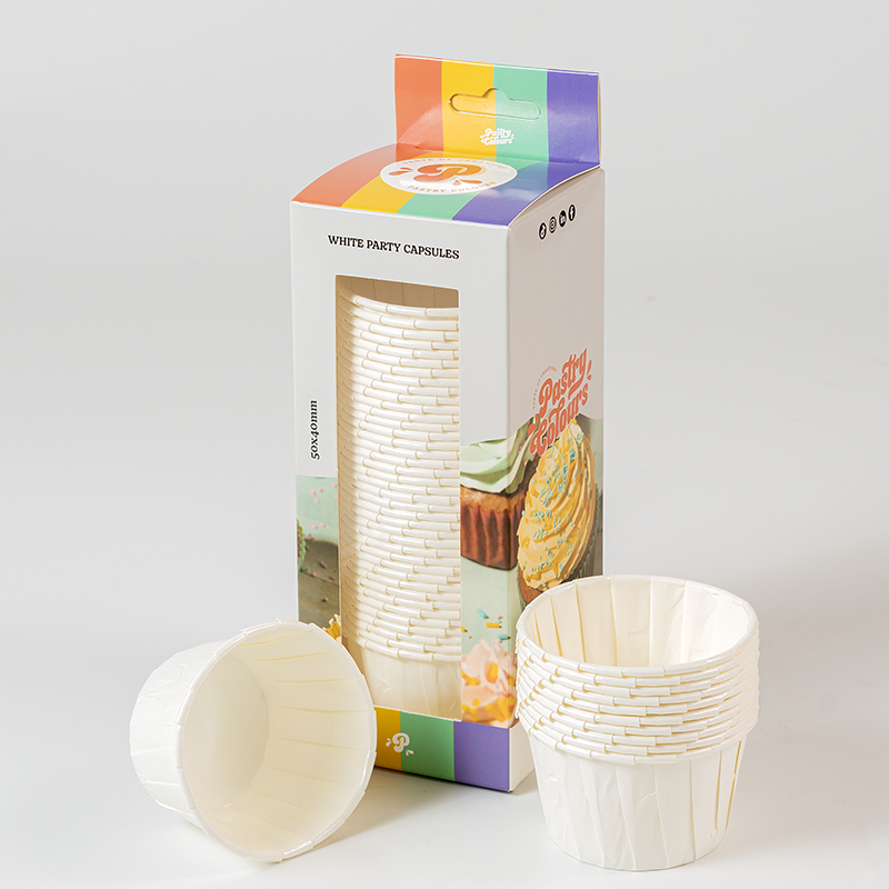 White Party Capsules Pk/50 - Pastry Colours