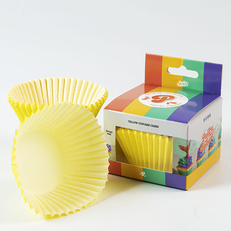 Cupcake-Kapsel Gelb Pk/48 -  Pastry Colours