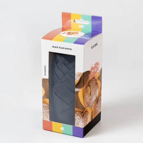 Tullip Muffin Preto Pk/50 - Pastry Colours
