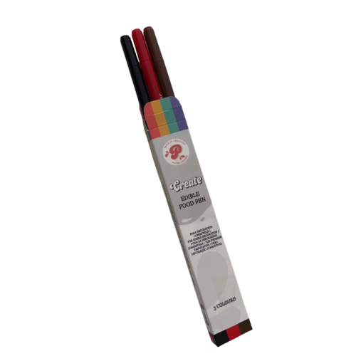 Double-ended markers Brown, Red, Black - Pastry Colours