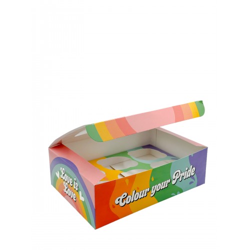 Caja 6 Cupcakes  "Día del Orgullo" Pastry Colours